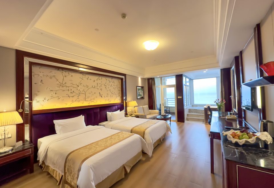 白金海景双床房（看海浴缸，一线海景）