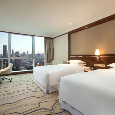 城市景觀雙床房·捕捉晨曦·飽覽都市霓虹 南京金絲利喜來登飯店優惠