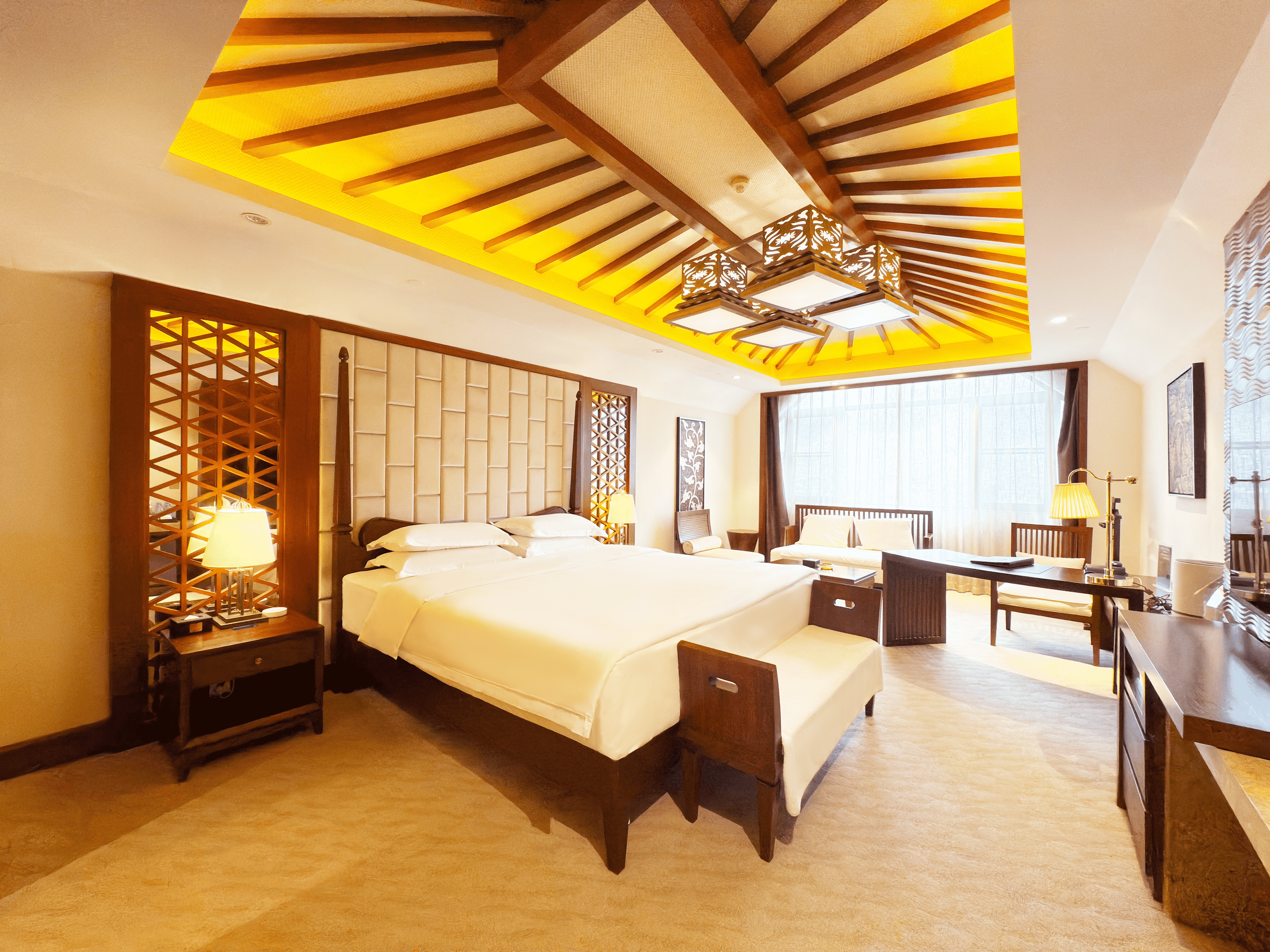 宾雅号超级总统套房（温泉水+棋牌间+KTV+室外露天泡池+大浴缸+湿蒸房）