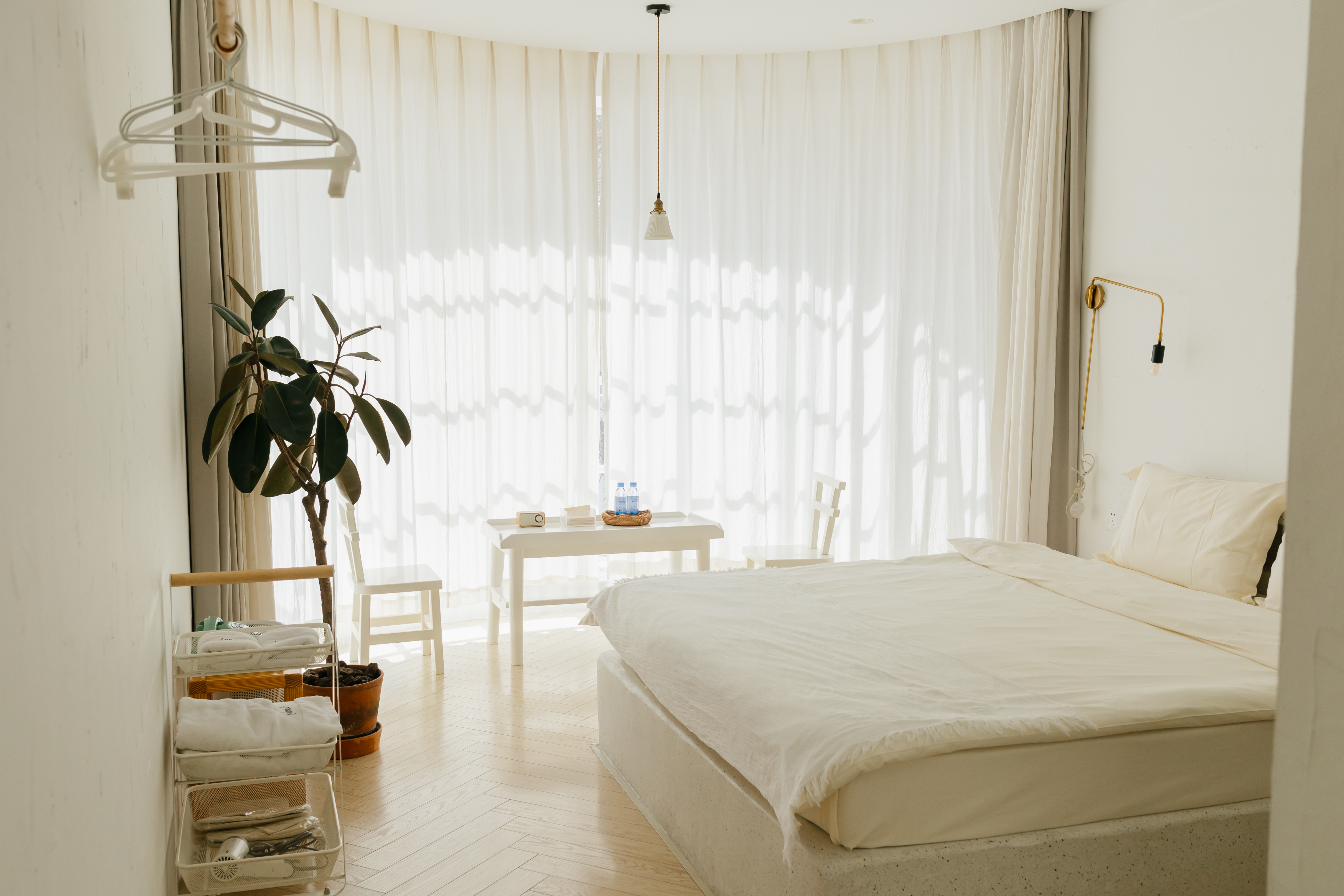 郁李｜「超大弧形落地窗·庭院风景」