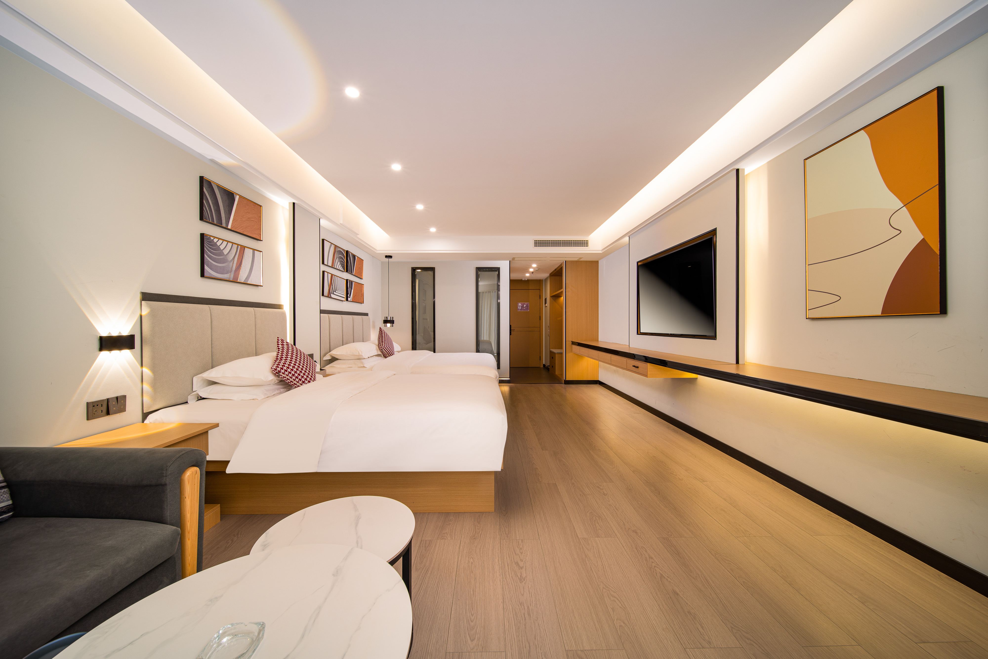 城景轻奢双床房（市井璀璨夜景+定制静眠床品+智能马桶）