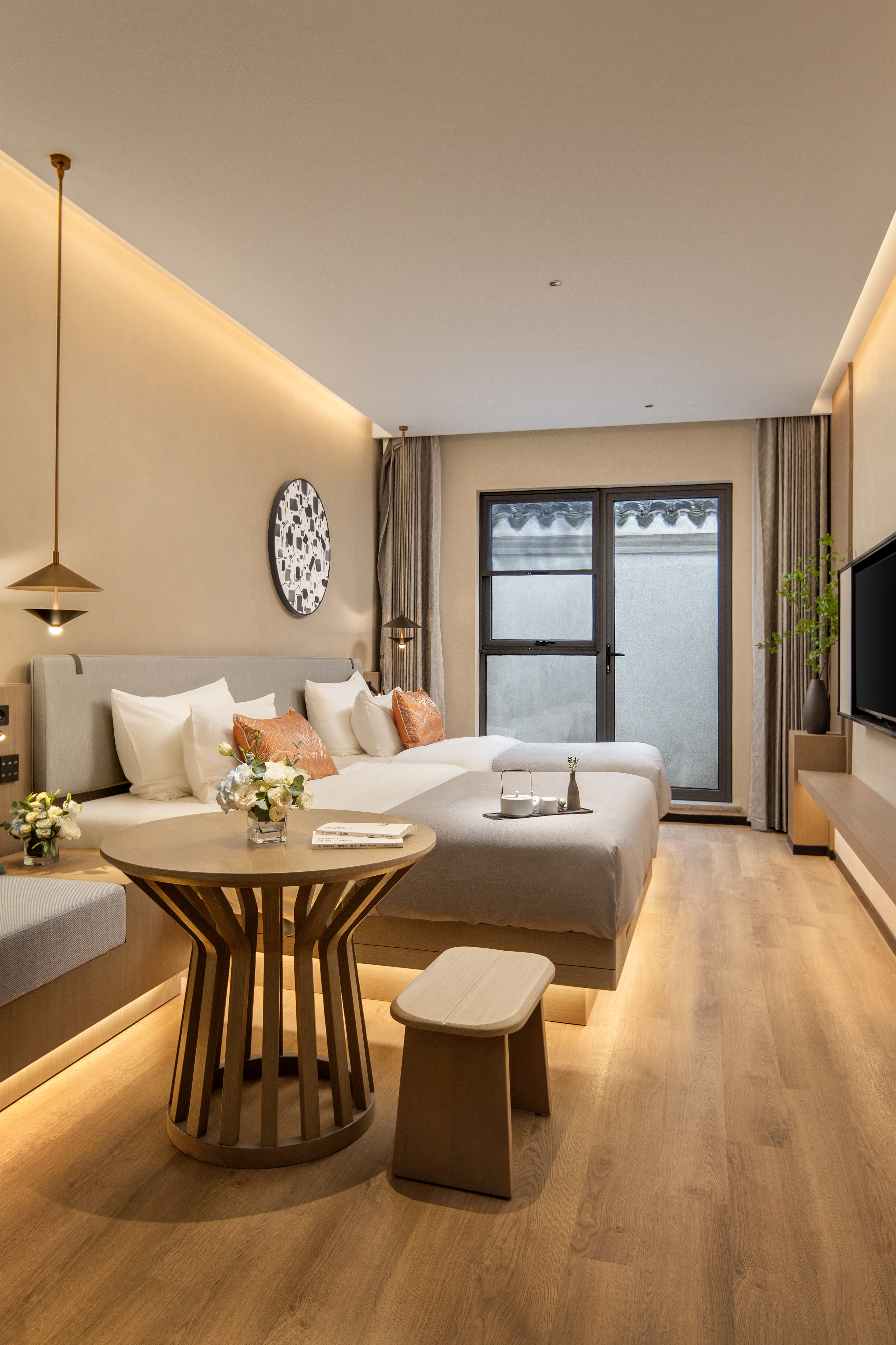 天际初晓·庭院双床房（安逸舒睡+智能马桶）