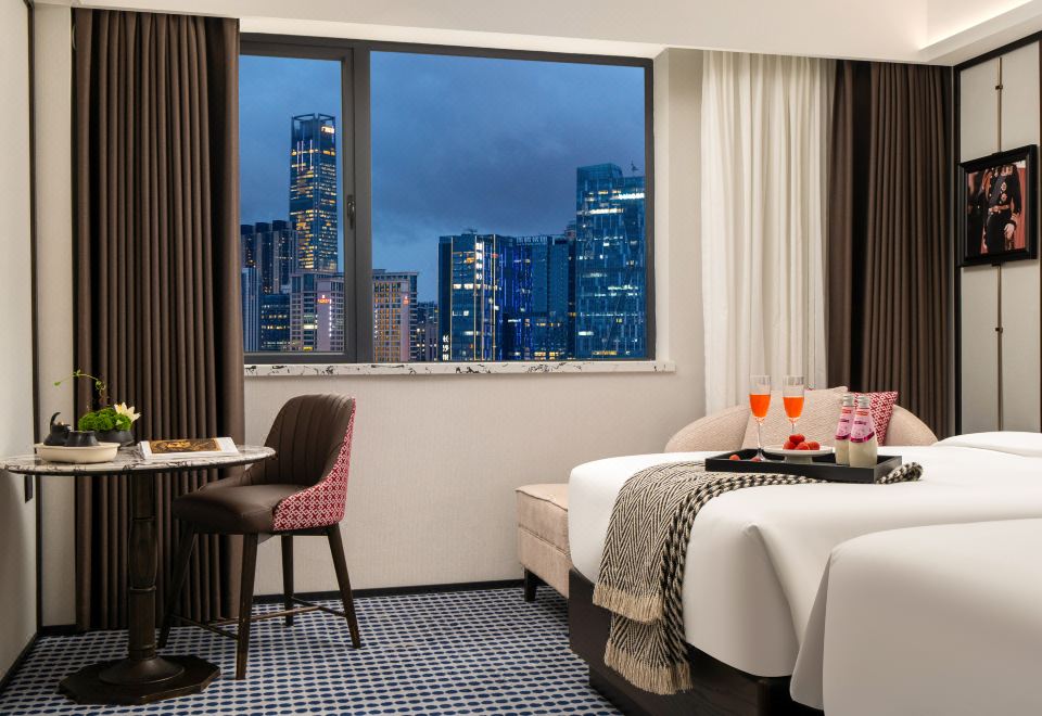 悦享双床房（电动窗帘+智能马桶+视野开阔）