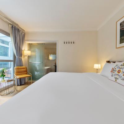 私享庭院三人套房（舒適浴缸+陽光露台+大冰箱） 深圳6號花園酒店優惠