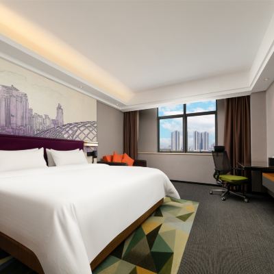 舒適大床房（舒達雙專利床墊+城市景觀+小冰箱） 深圳光明希爾頓歡朋酒店優惠
