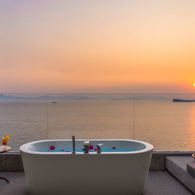 F棟·懶風海景露台大床房 蜜悦·深圳波西塔諾懸崖海景美宿優惠