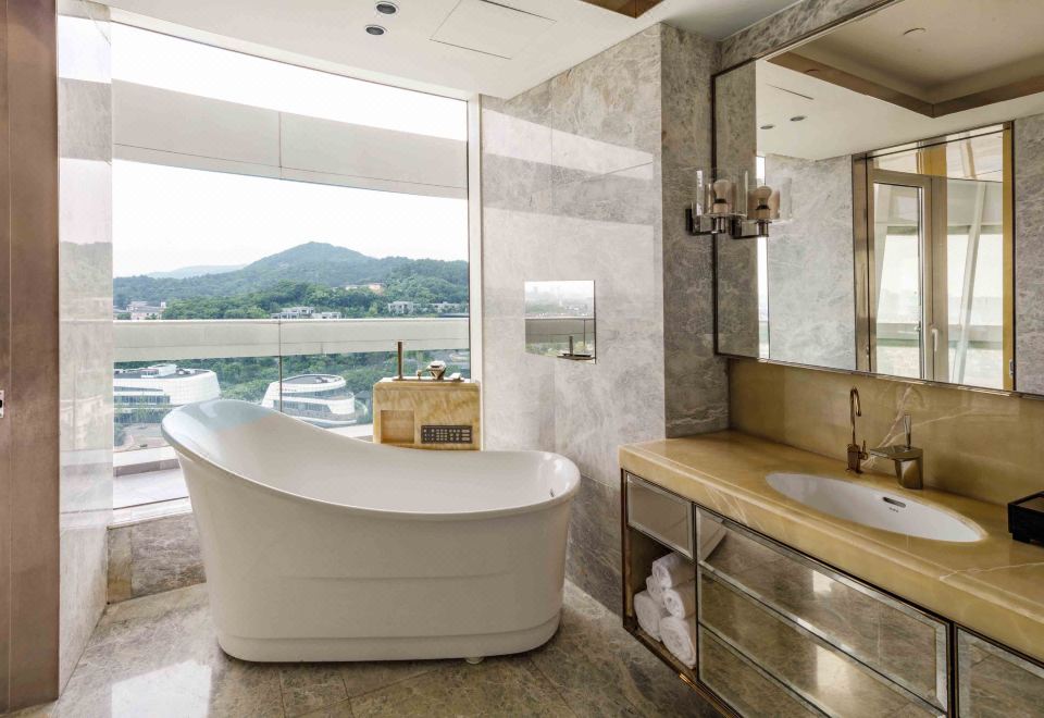 暖汤温泉·广角超大豪华双床房（180°观景视角）