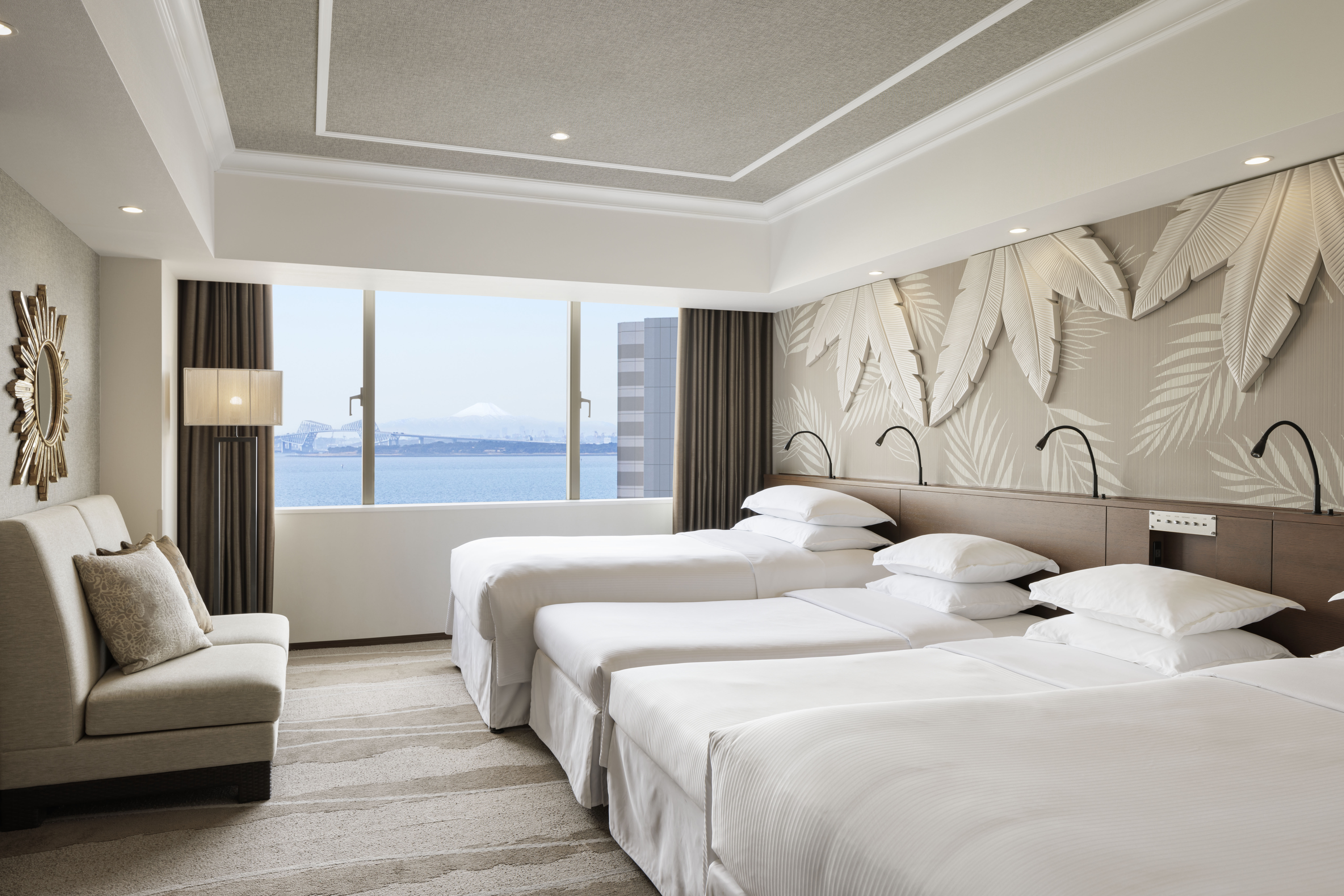 公园翼四张床房