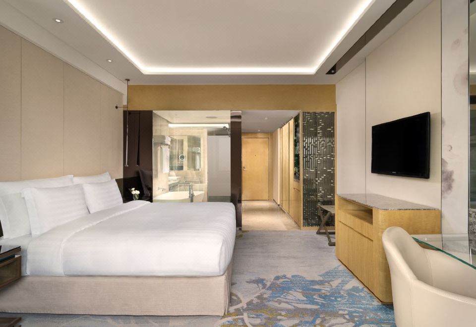 豪華河景親子客房大床