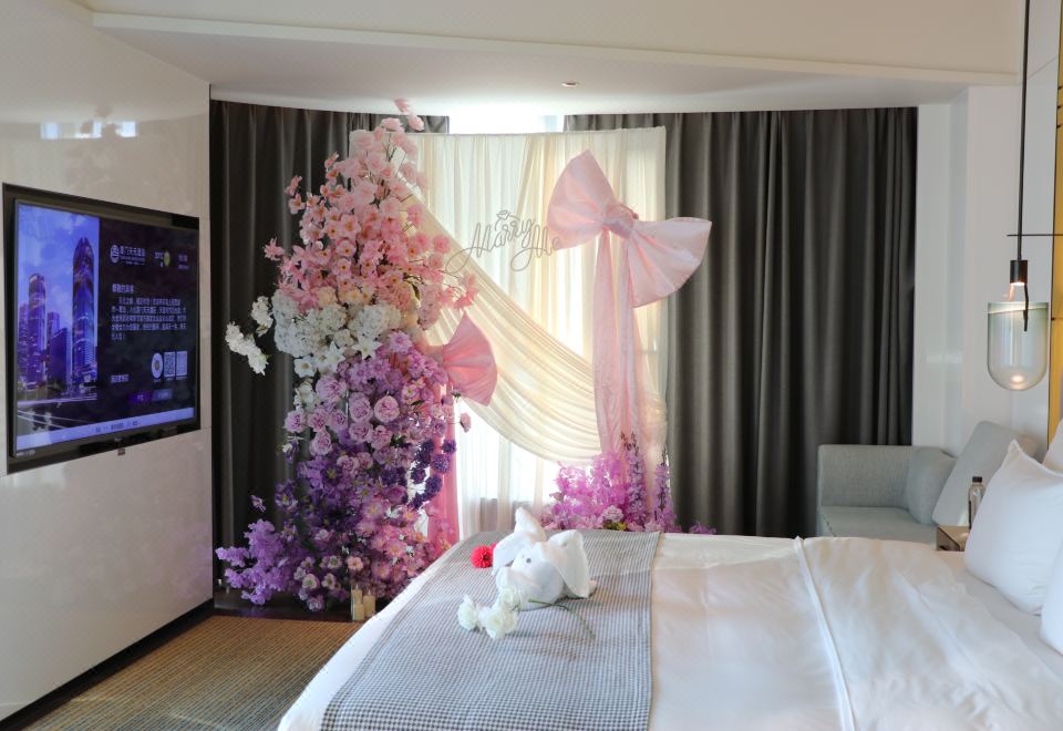 莫奈花海城景大床房