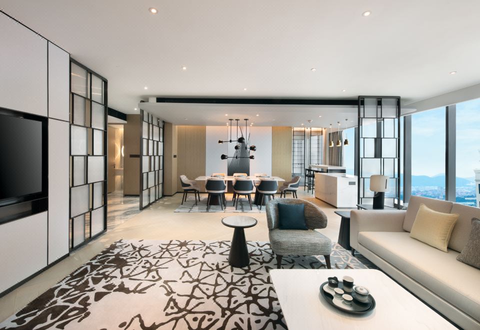 单卧江景高楼层套房|戴森吹风机+智能马桶