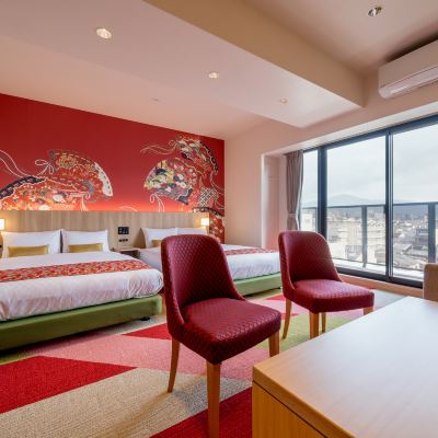 雛ルーム【ダブルベッド２台、ソファベッド１台】 RESI STAY 西陣 クーポン