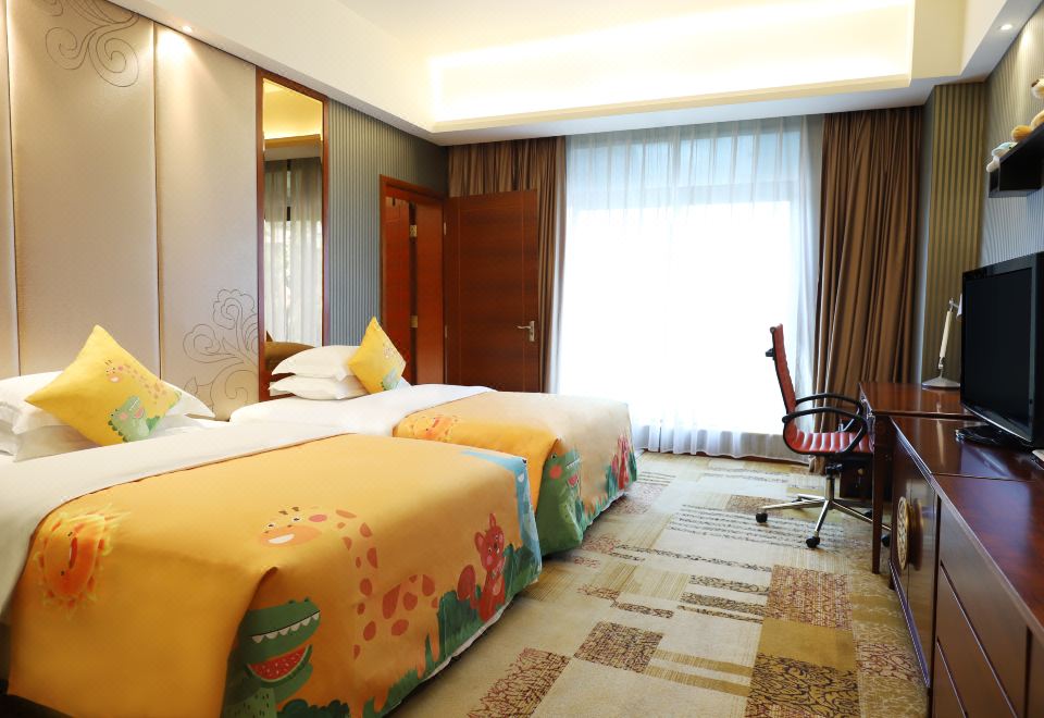 亲子特色阳光花园双卧家庭套房