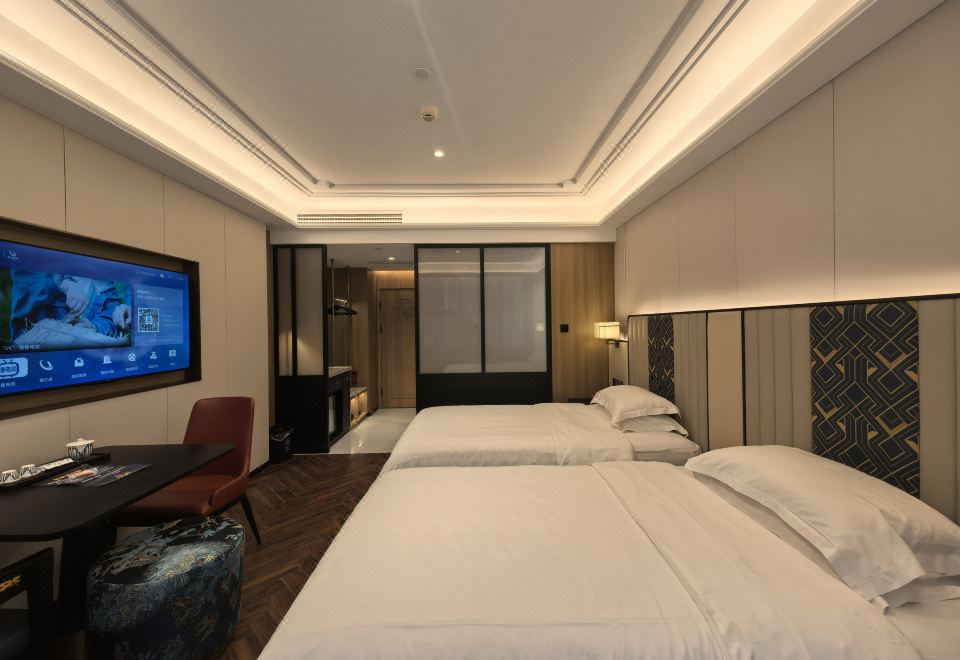 行政尊享雙床房（智能設備-防蟎床墊-茶具）