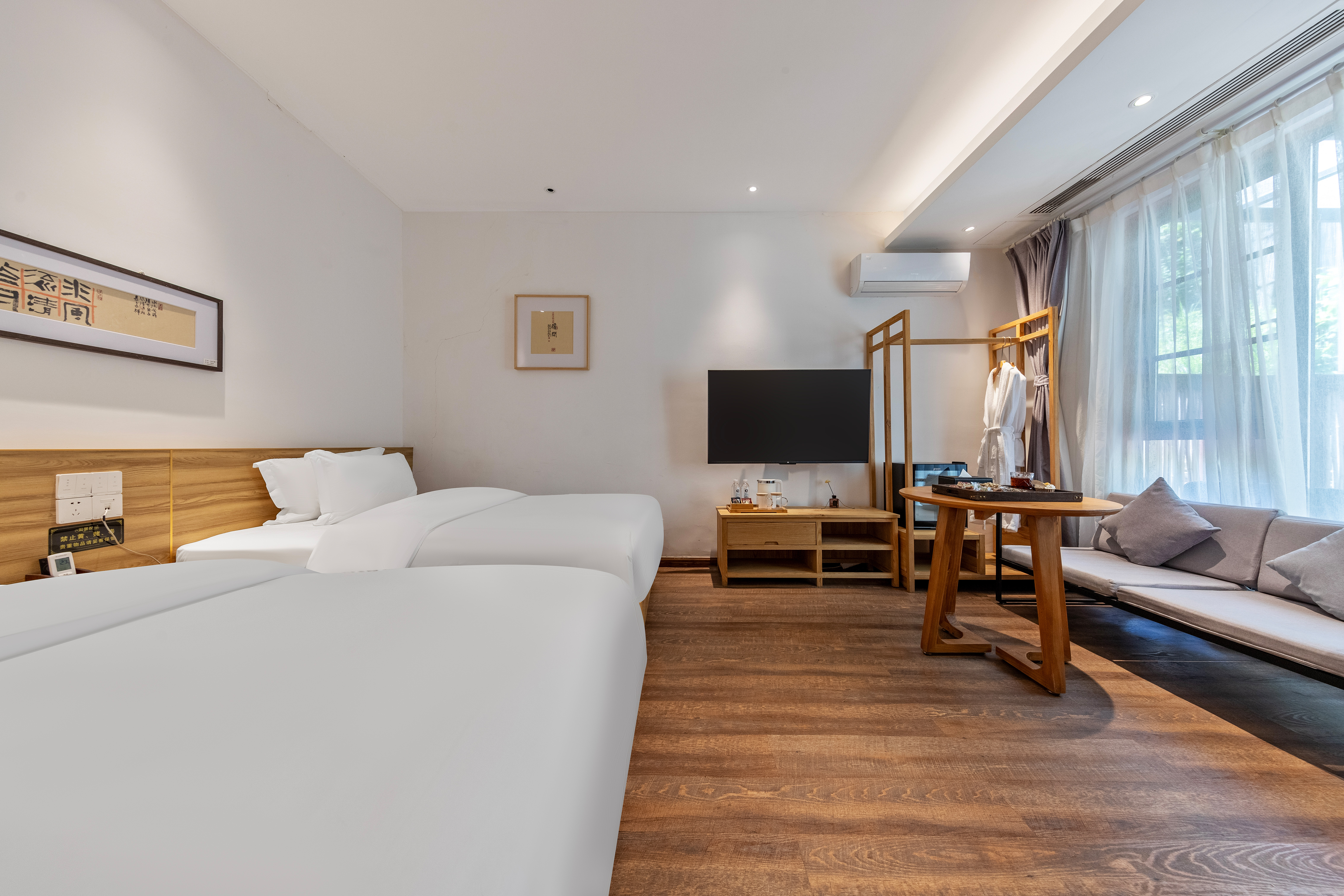 Surprise·乐言|彩蛋双床房「静音床垫+庭院观景」