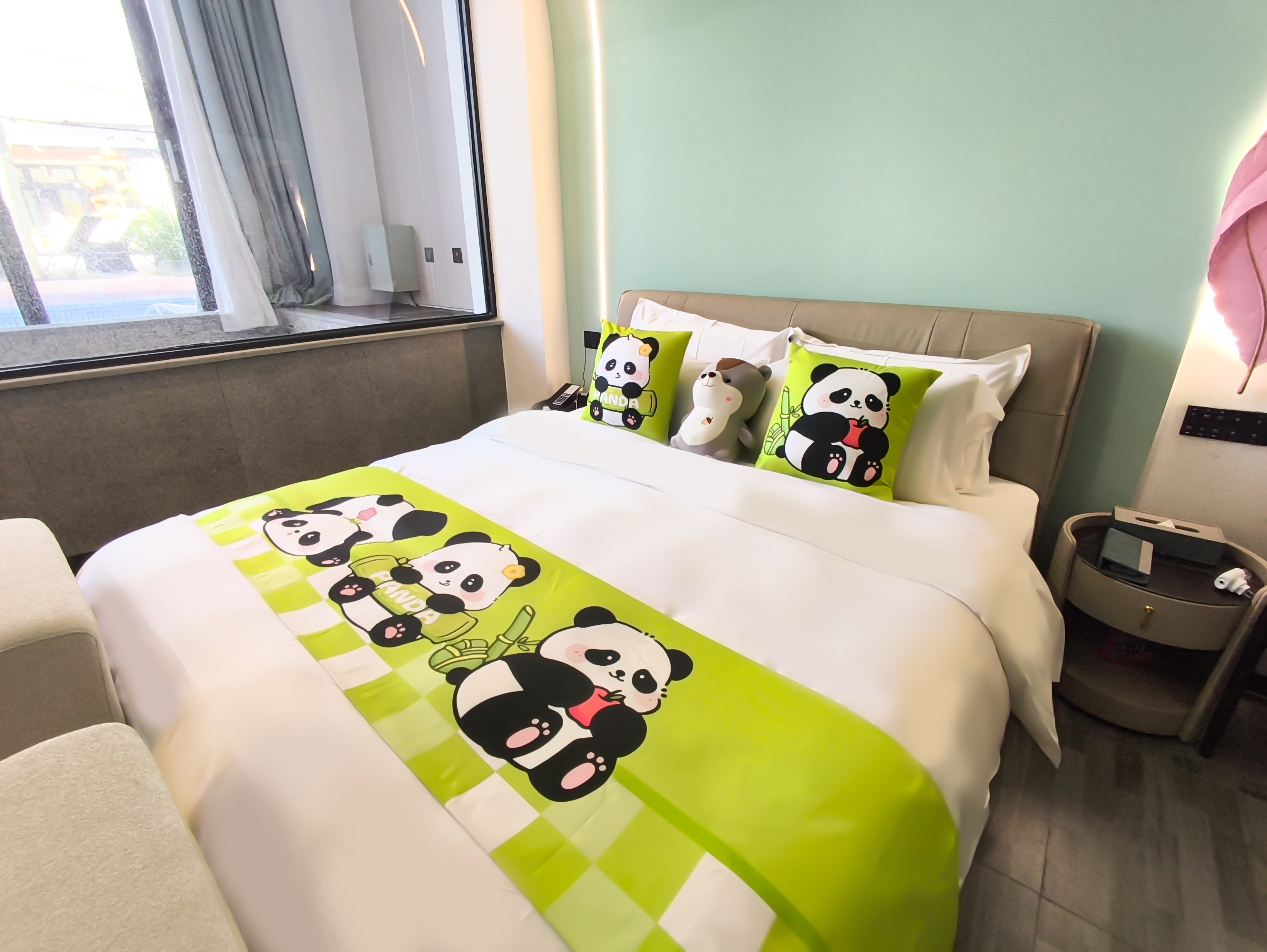 复式亲子直通漂流河房（独立泡池）