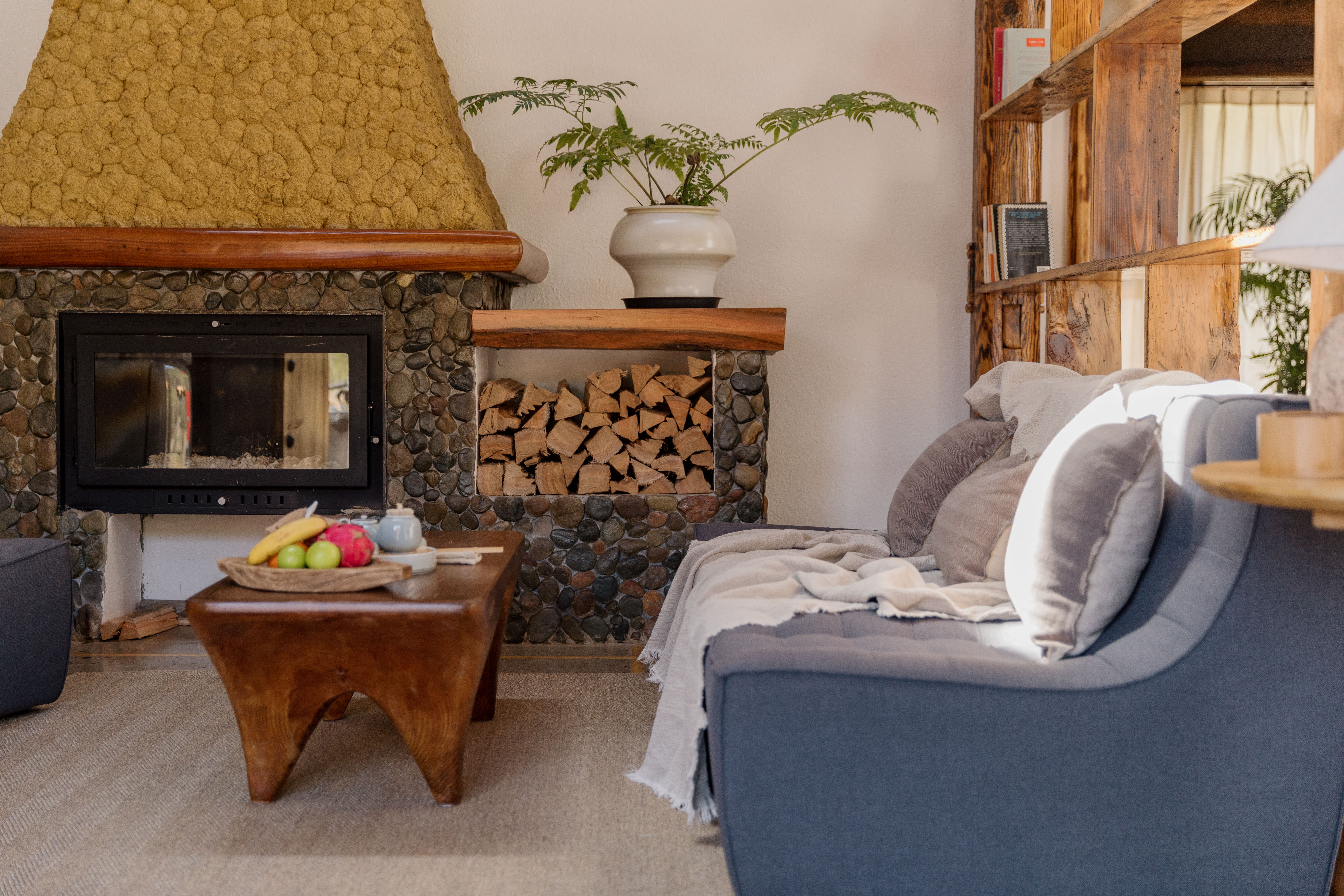 田园观景壁炉大床房