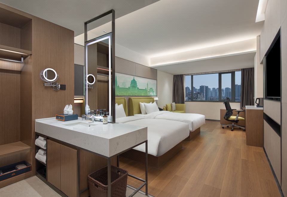 豪华商务双床房（手机电视投屏+Minibar）