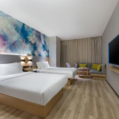 雙床房【新風系統，靜謐空間】 星程飯店（西安鐘樓回民街店）優惠