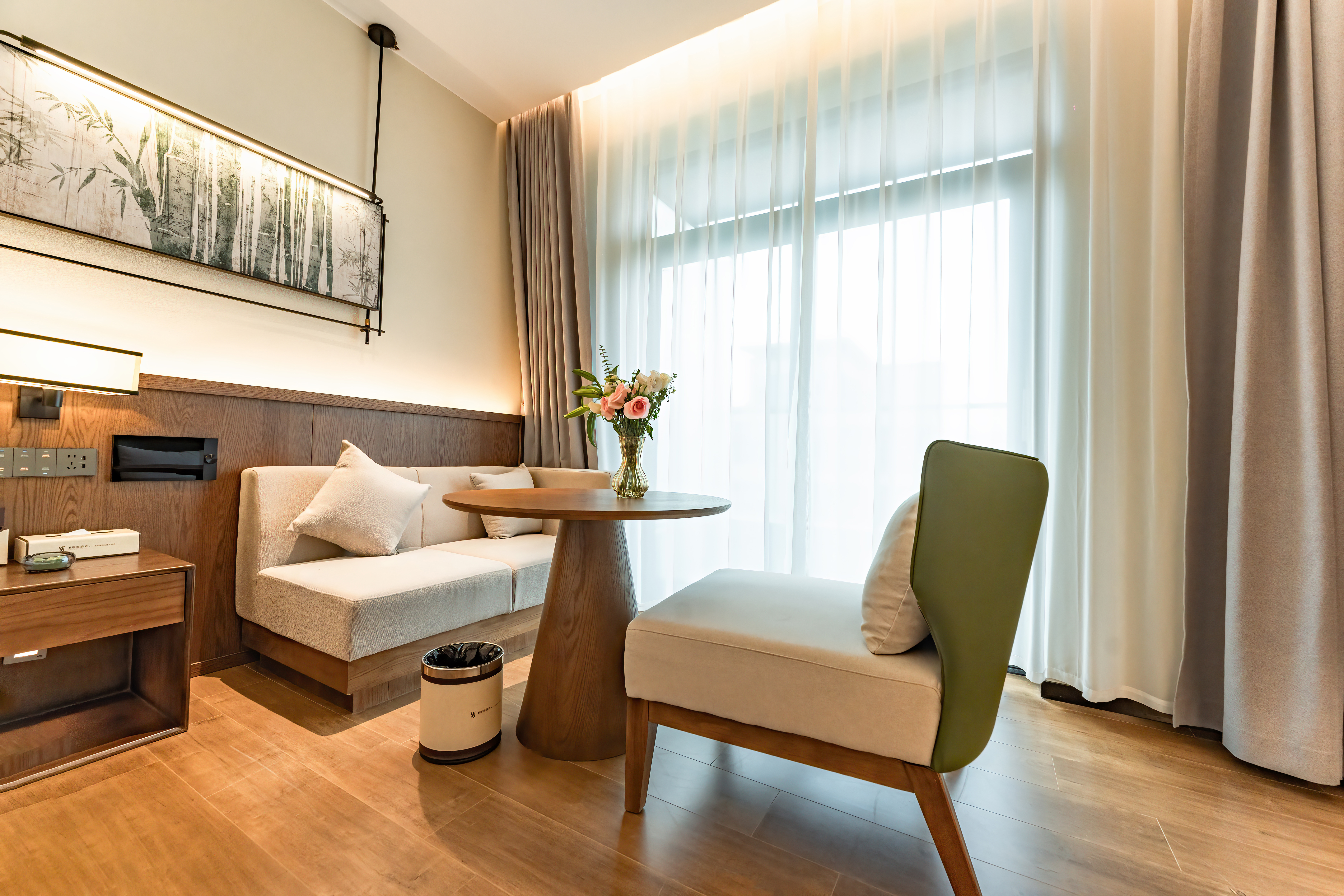 Wen'An Health Double Bed Room (Open-Air Soak Pool + Smart Guest Control + Smart Toilet + Hot Spring)