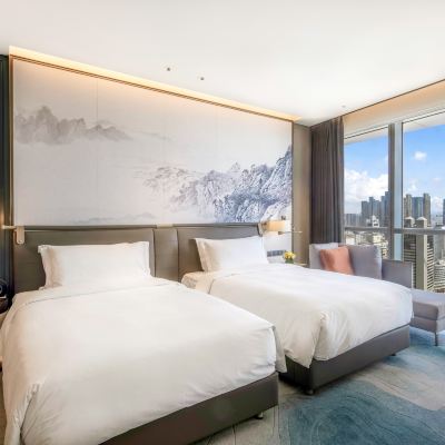 側海景雙床房 青島海天大酒店優惠