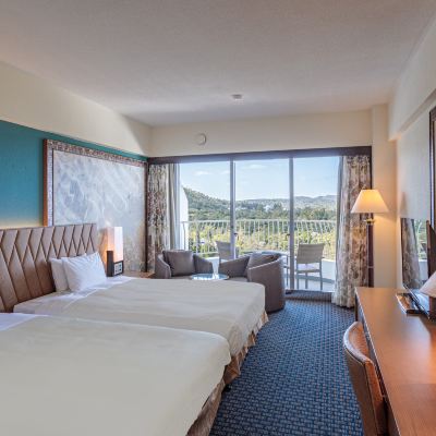 【プレミアツイン】パーシャルオーシャンビュー/最上階・7階 沖縄 かりゆし ビーチリゾート オーシャンスパ クーポン