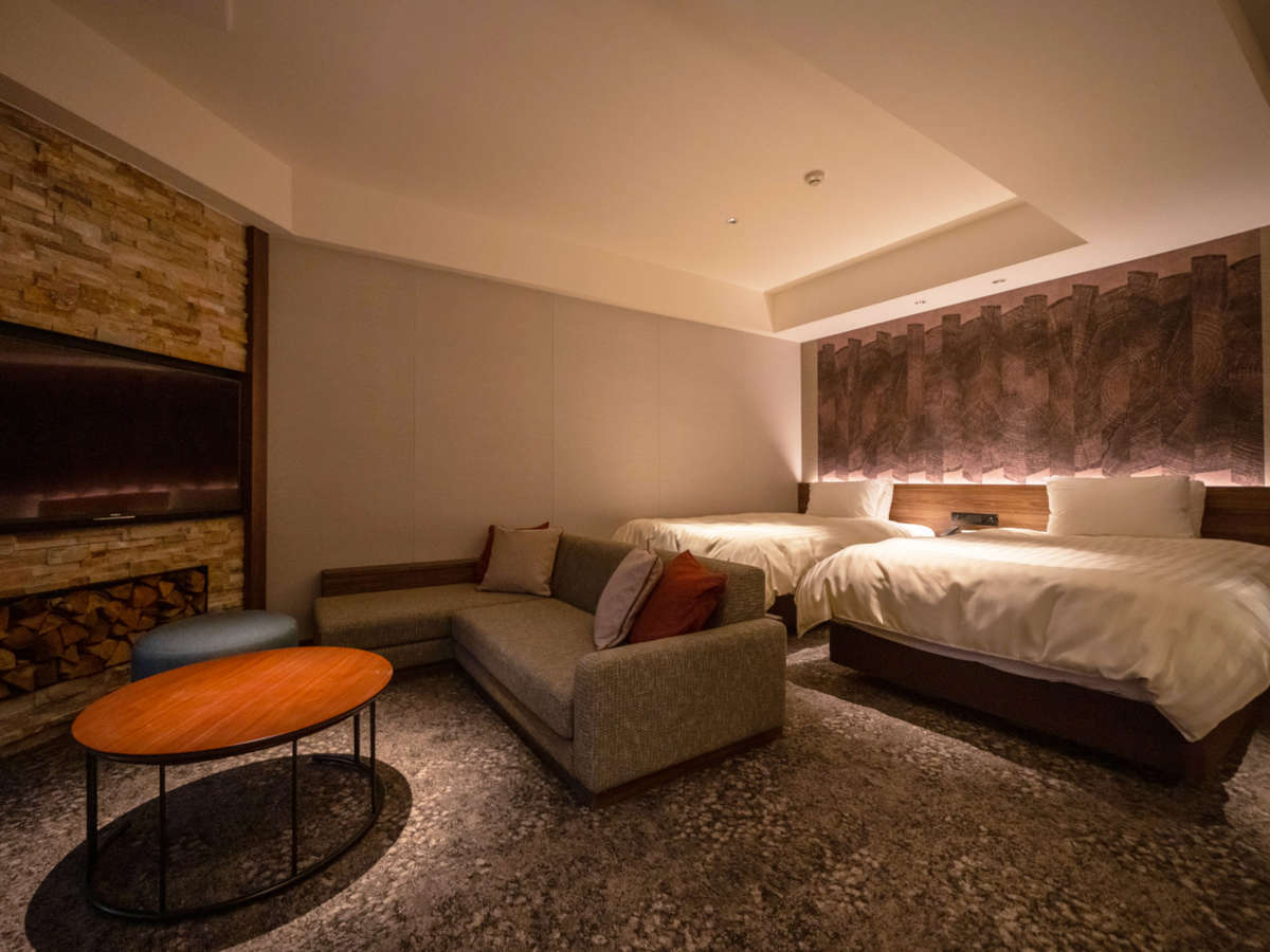 双床房带露台和露天风吕【2位成人】