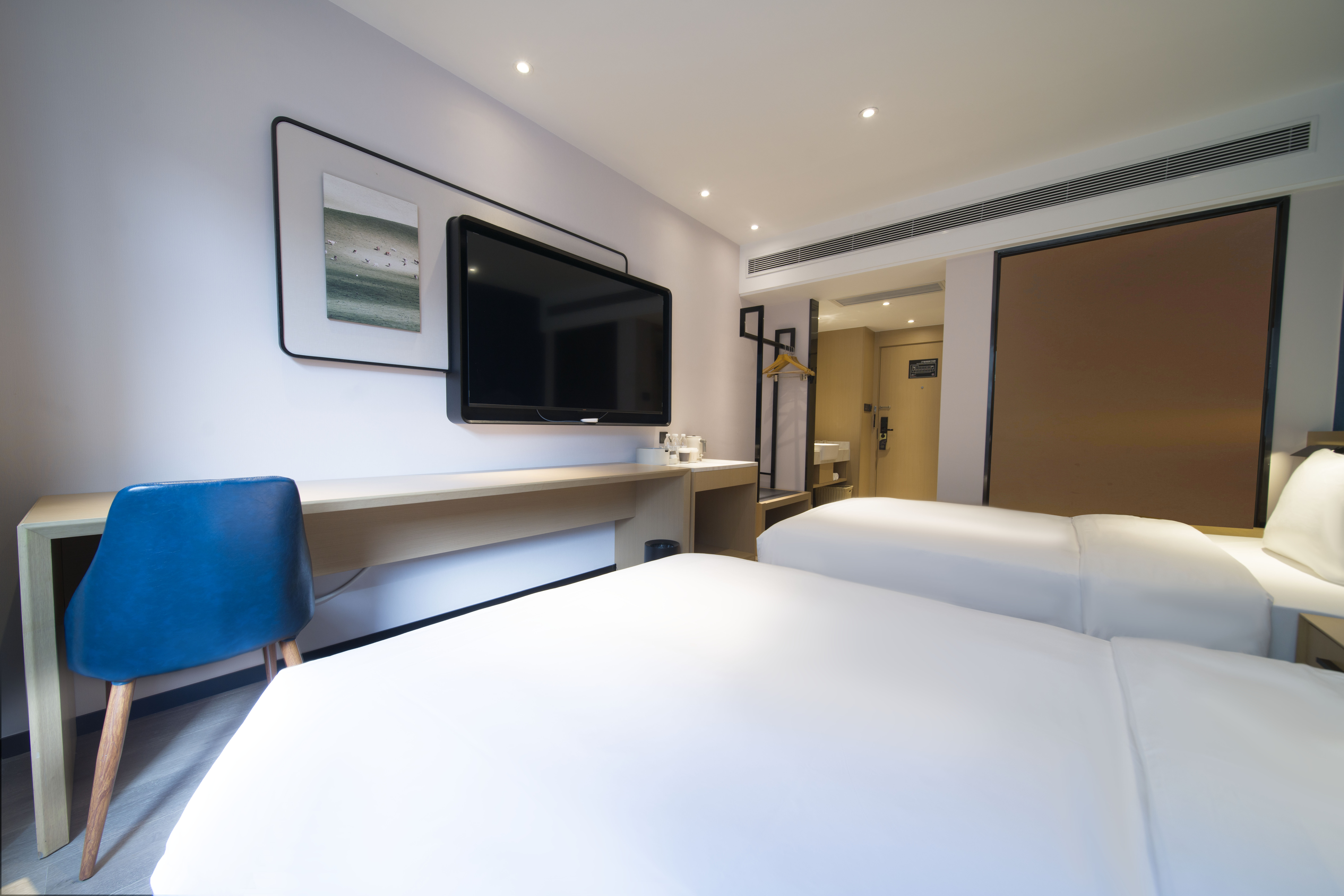 行政双床房（65寸4K投屏+裸棉床品+深睡枕Pro+小冰箱）