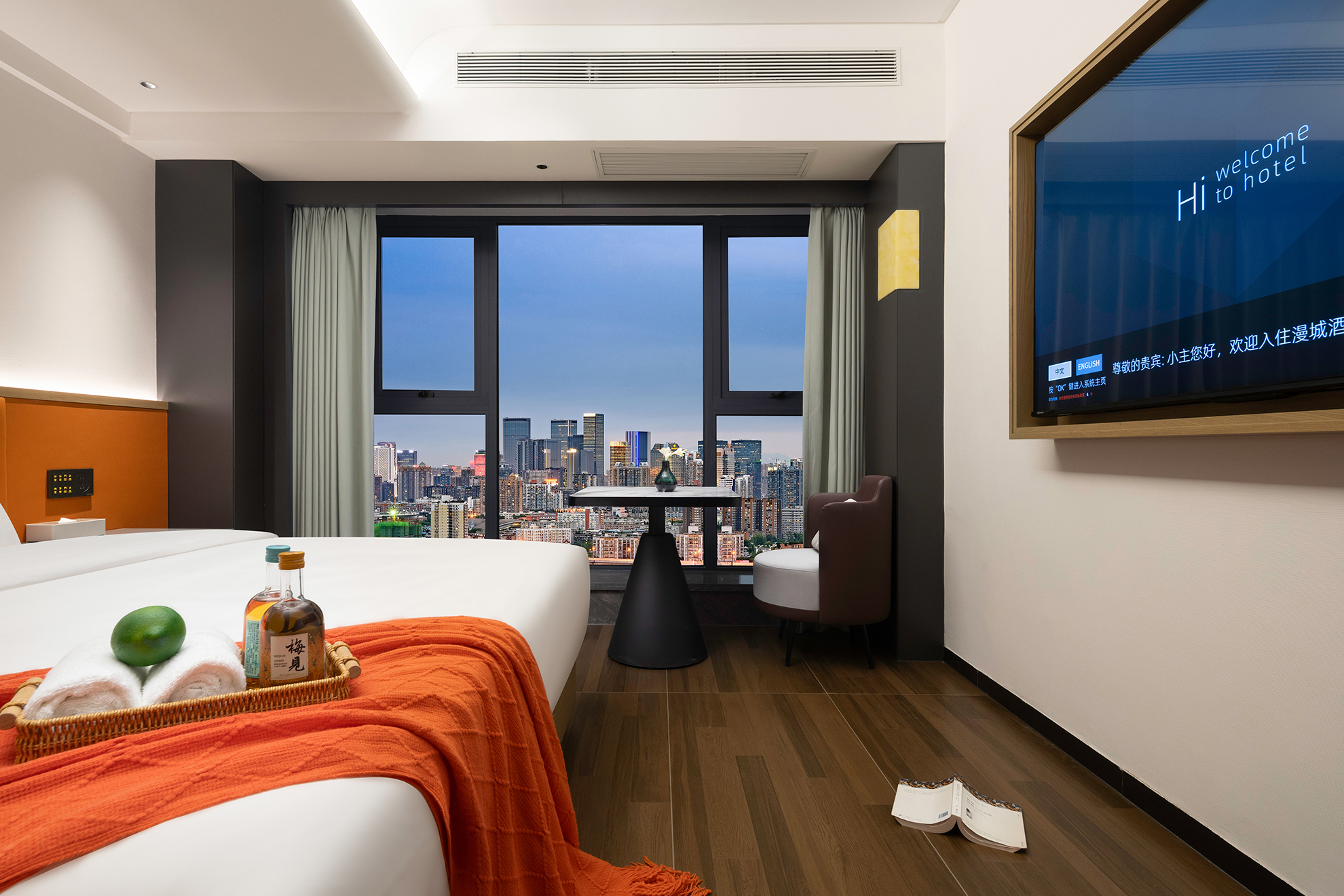 Slow·Living雅致大床房丨城市栖居丨语音客控丨茶具