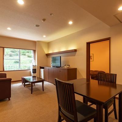 【禁煙】ジュニアスイートツイン バリアフリー内風呂あり 大江戸温泉物語　会津東山温泉　東山グランドホテル クーポン