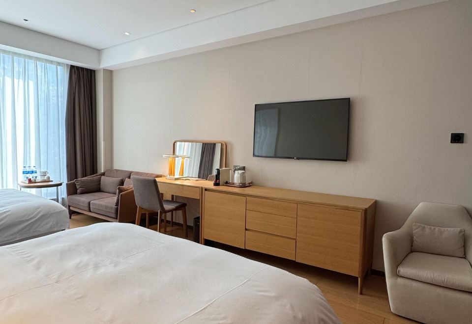 豪華家庭雙床房+宜人山色+浪漫浴缸