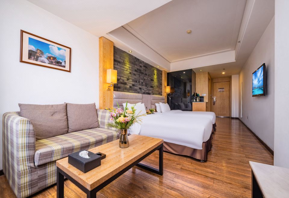 巴蜀风情双床房（雨淋顶喷+宽敞空间）