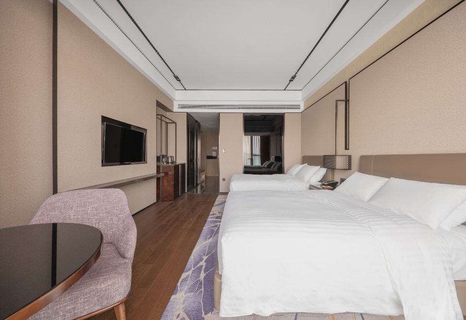 高楼层城市景观双床房·俯瞰CBD璀璨夜景