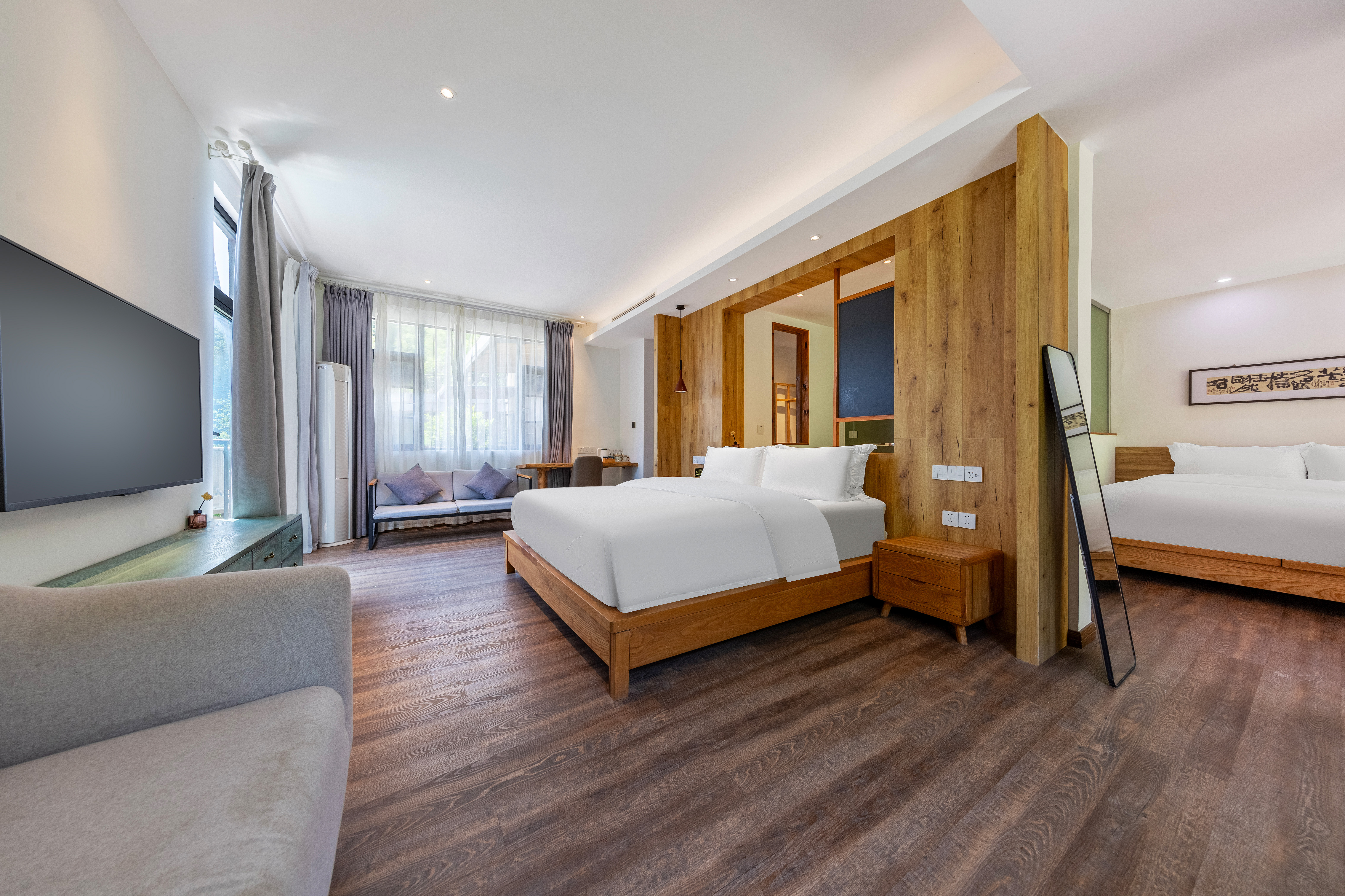 伴山·峡谷羣峯豪华套房「遥望山景+舒适好眠+私人浴缸」