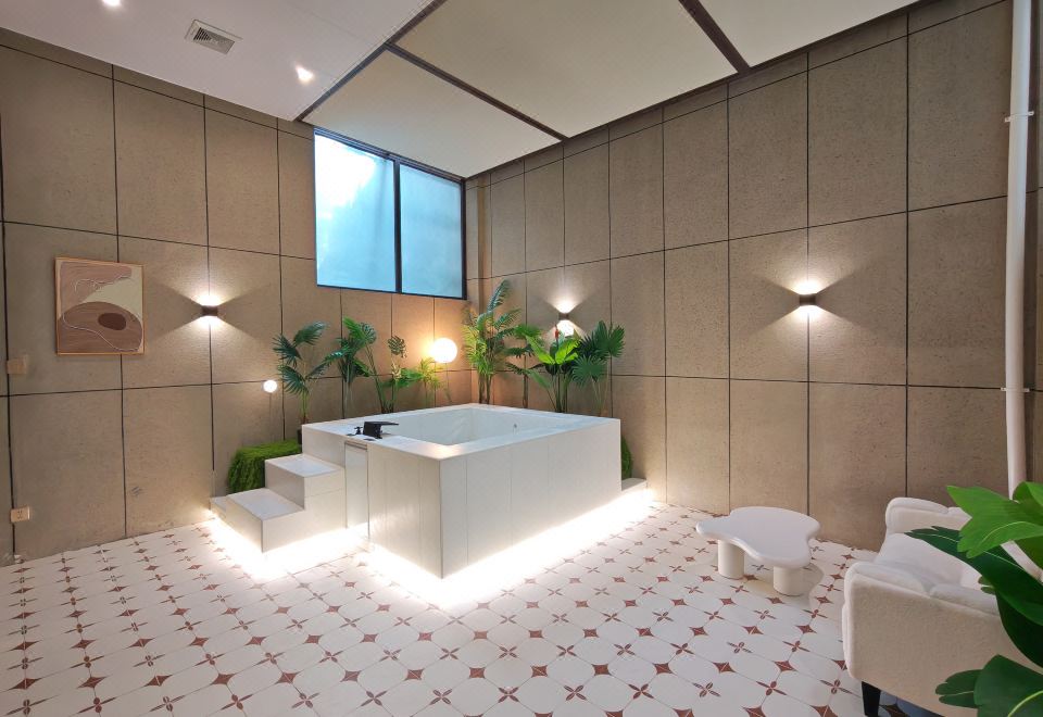 豪华温泉双床房-私密空间-私汤泡池