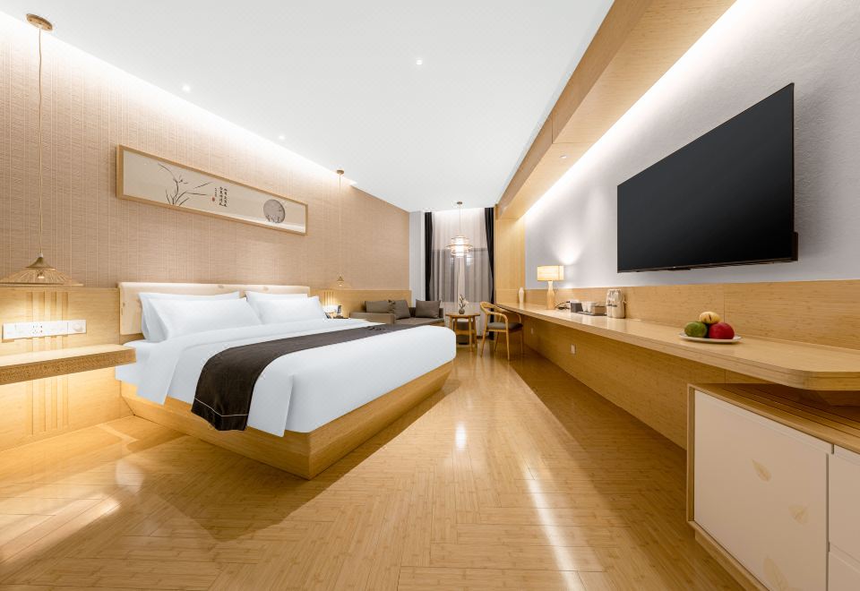 咏兰居大床房 | 智能投屏 | 释压床垫