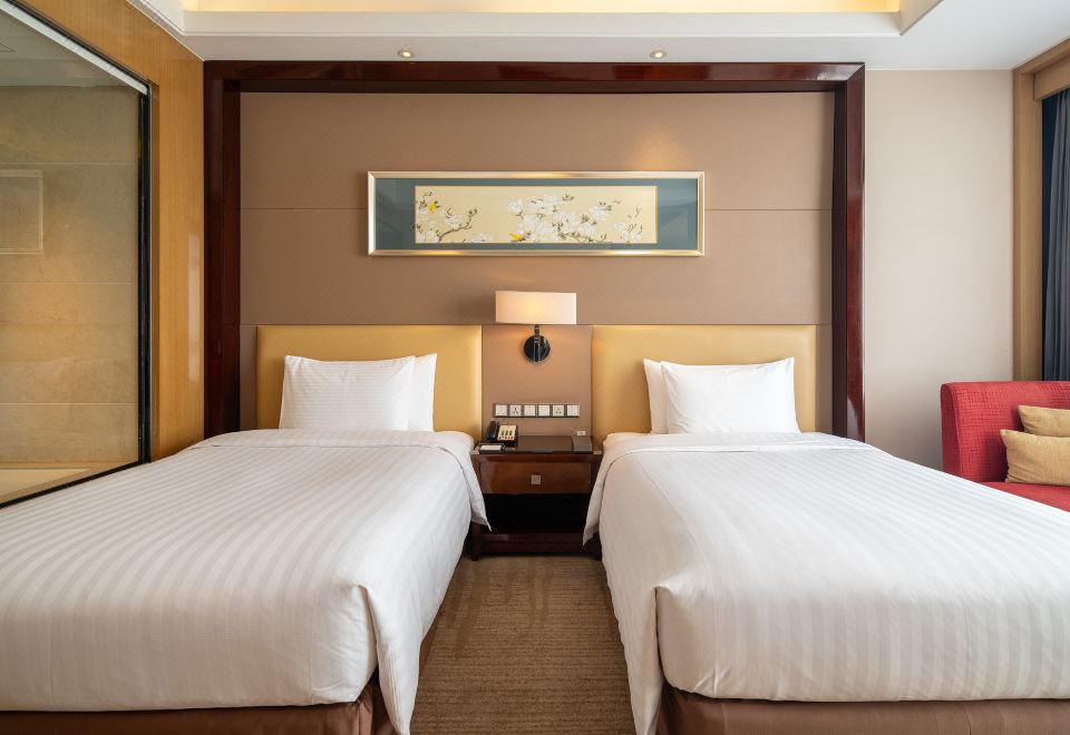 Wanda Realm TaizhouFamily 2-bedroom And 1-living Room Suite