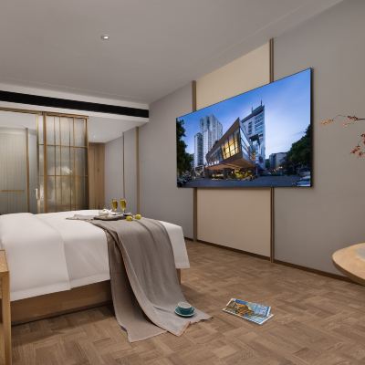 邂逅·影院大床房（ 會員海量影視&智能客控&化妝鏡） 長沙海逸·臻品飯店（五一廣場省博物院店）優惠