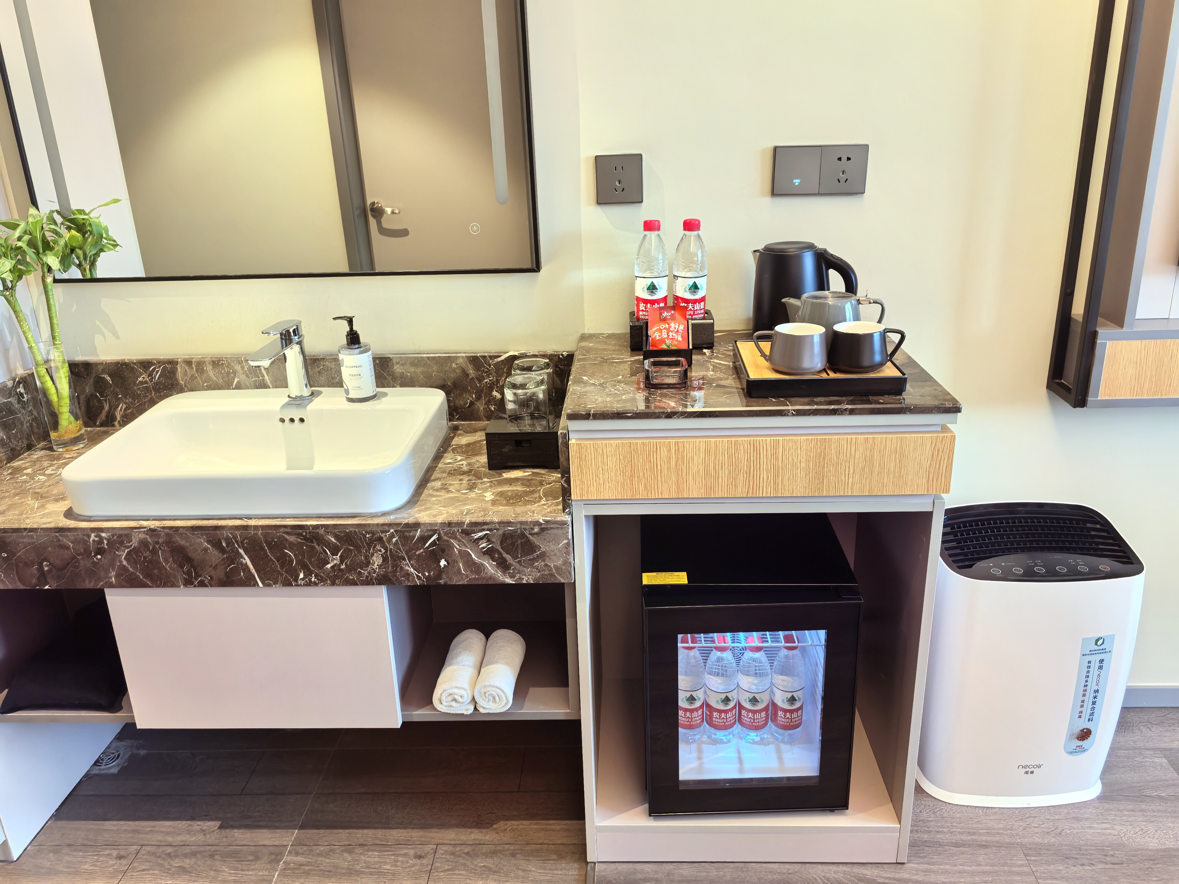 安心睡安睡房（梦百合零压床垫+空气净化机+小冰箱）