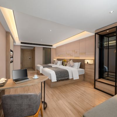豪華雙床房（超大空間+舒適沙發+便利辦公） 莫林酒店（高鐵西站金橋國際店）優惠