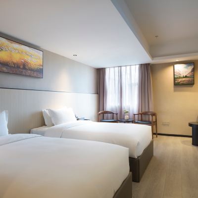 輕奢景觀雙床房 吉悅飯店（廣州動物園沙河頂地鐵站店）優惠