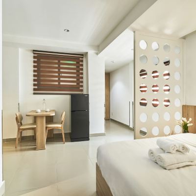 雙人開間套房（有窗，廚房） MIHN SUITES BEN THANH優惠