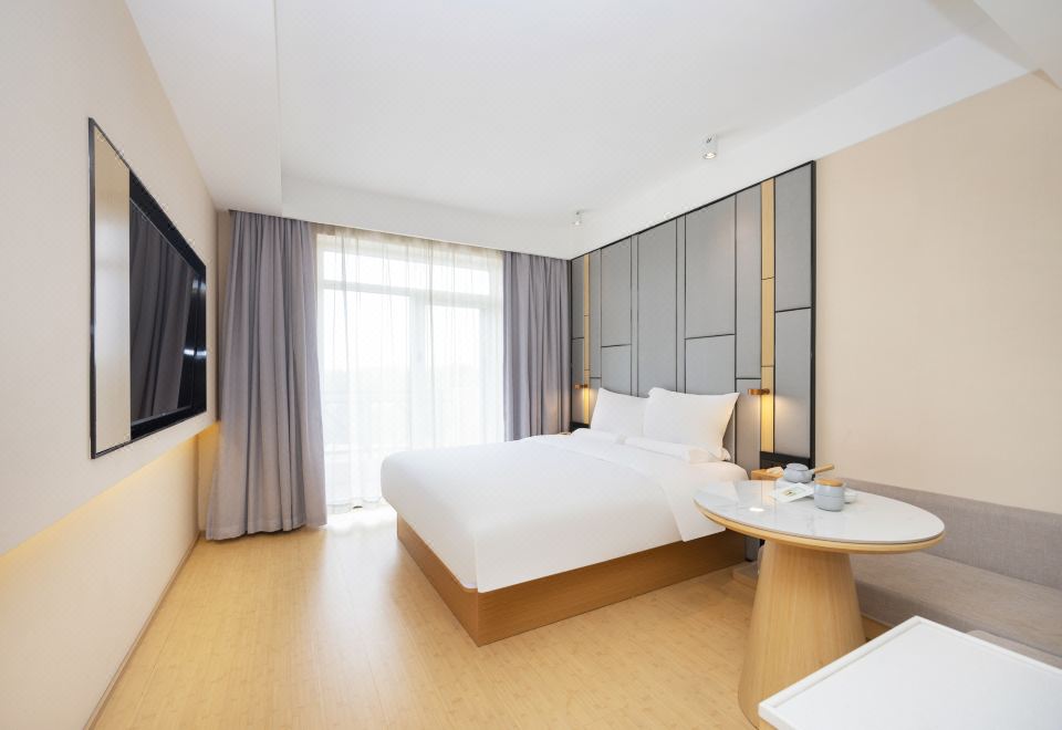 舒壓-高級大床房（露臺+65寸投屏電視+分體空調+地暖）