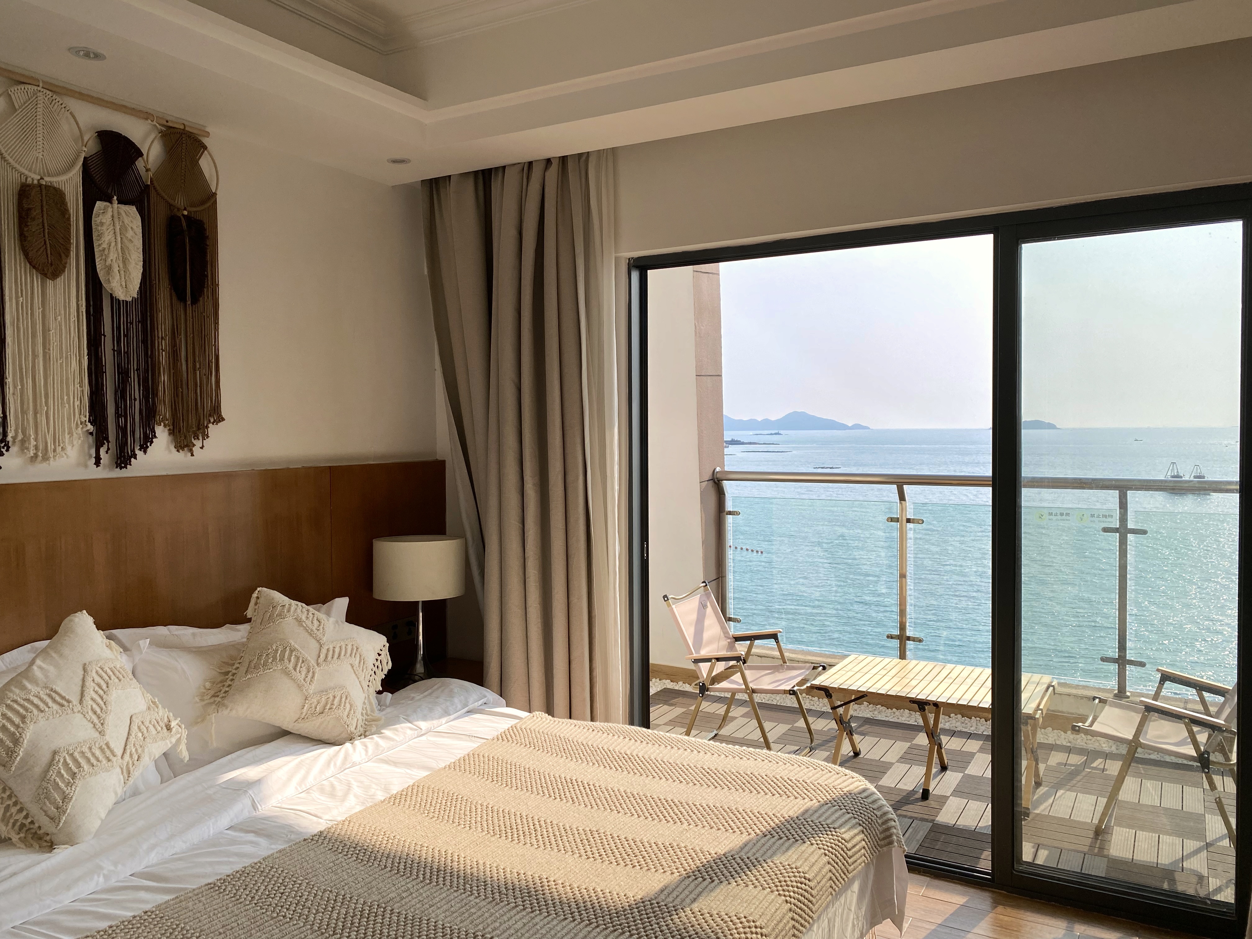 Aegean Hotel180度海景落日大床房（带阳台）