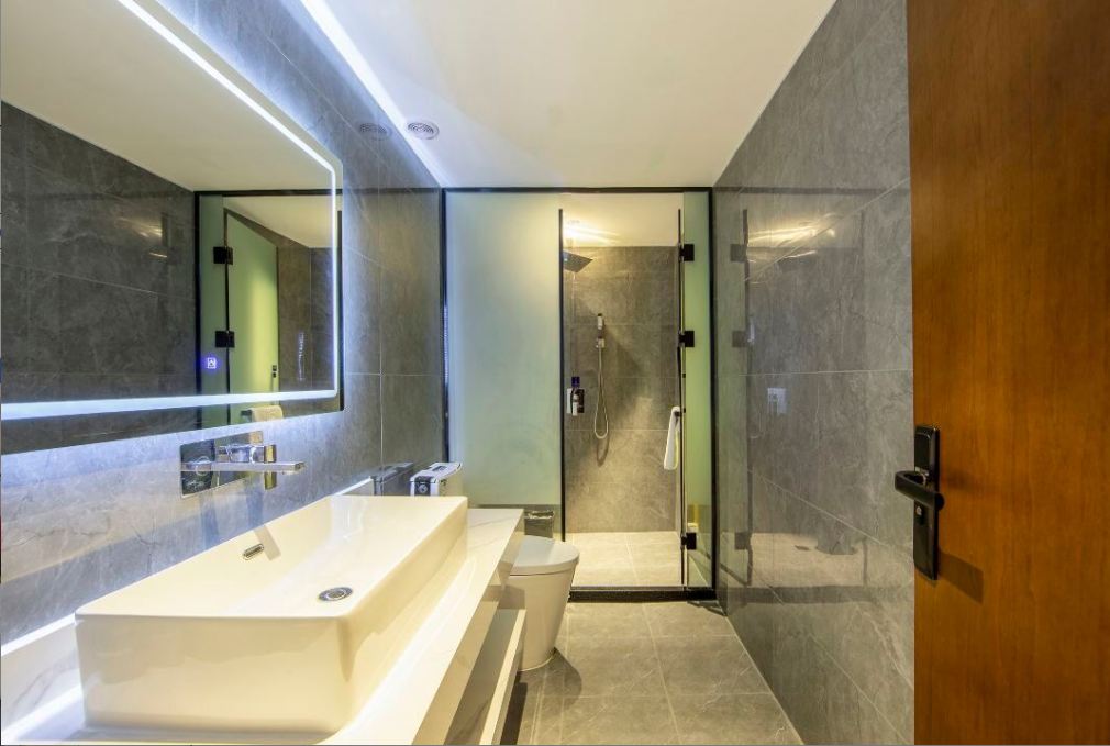 竹溪双床房（中式风格+语音智控+零压床垫+乾湿分离）