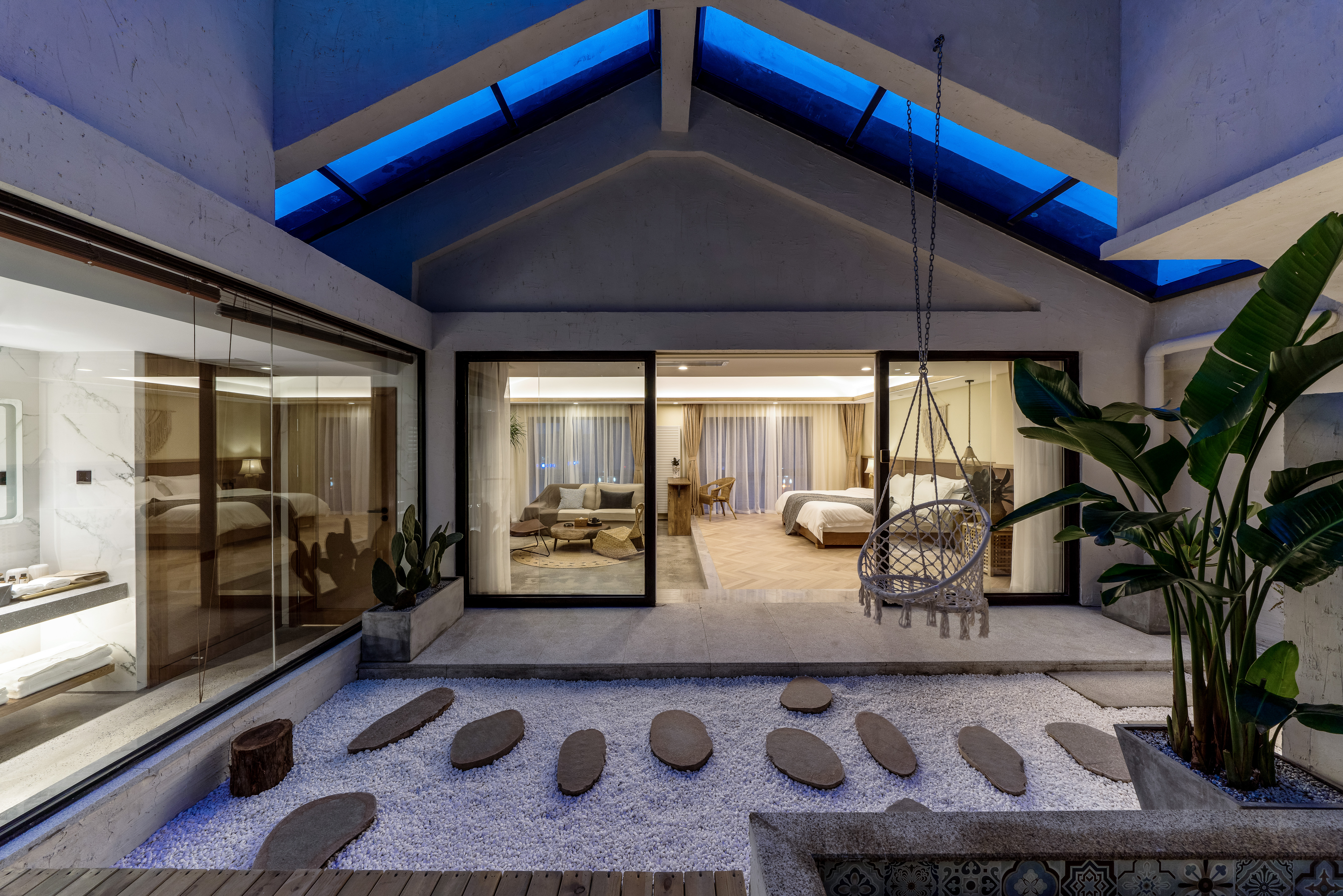 豪华花园泡池套房