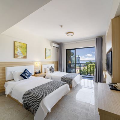 半海景雙床房 珠海外伶仃島海島時光休閑度假公寓優惠