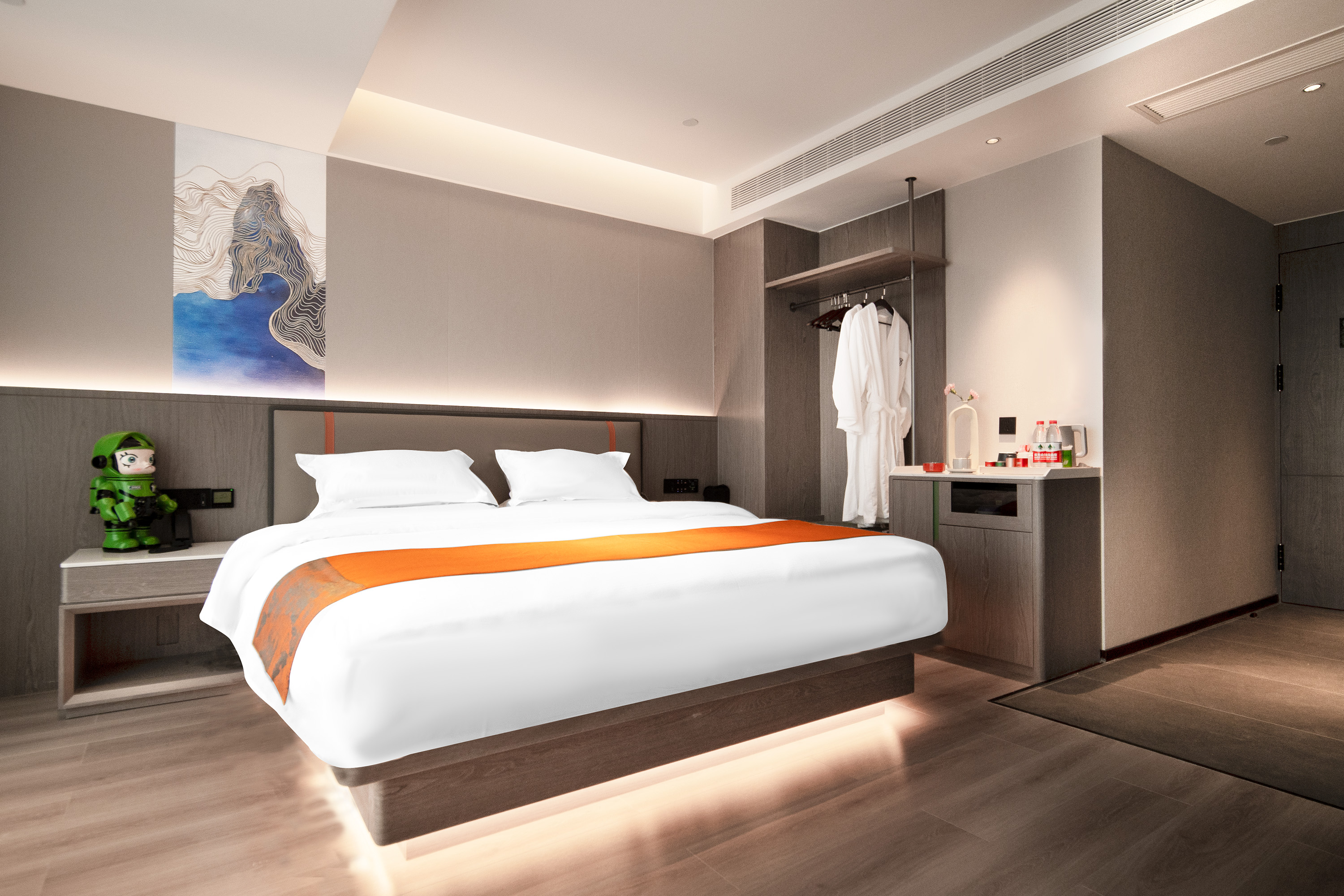 丽致城景大床房｜语音客控&森林氧吧&落地窗&零压床垫