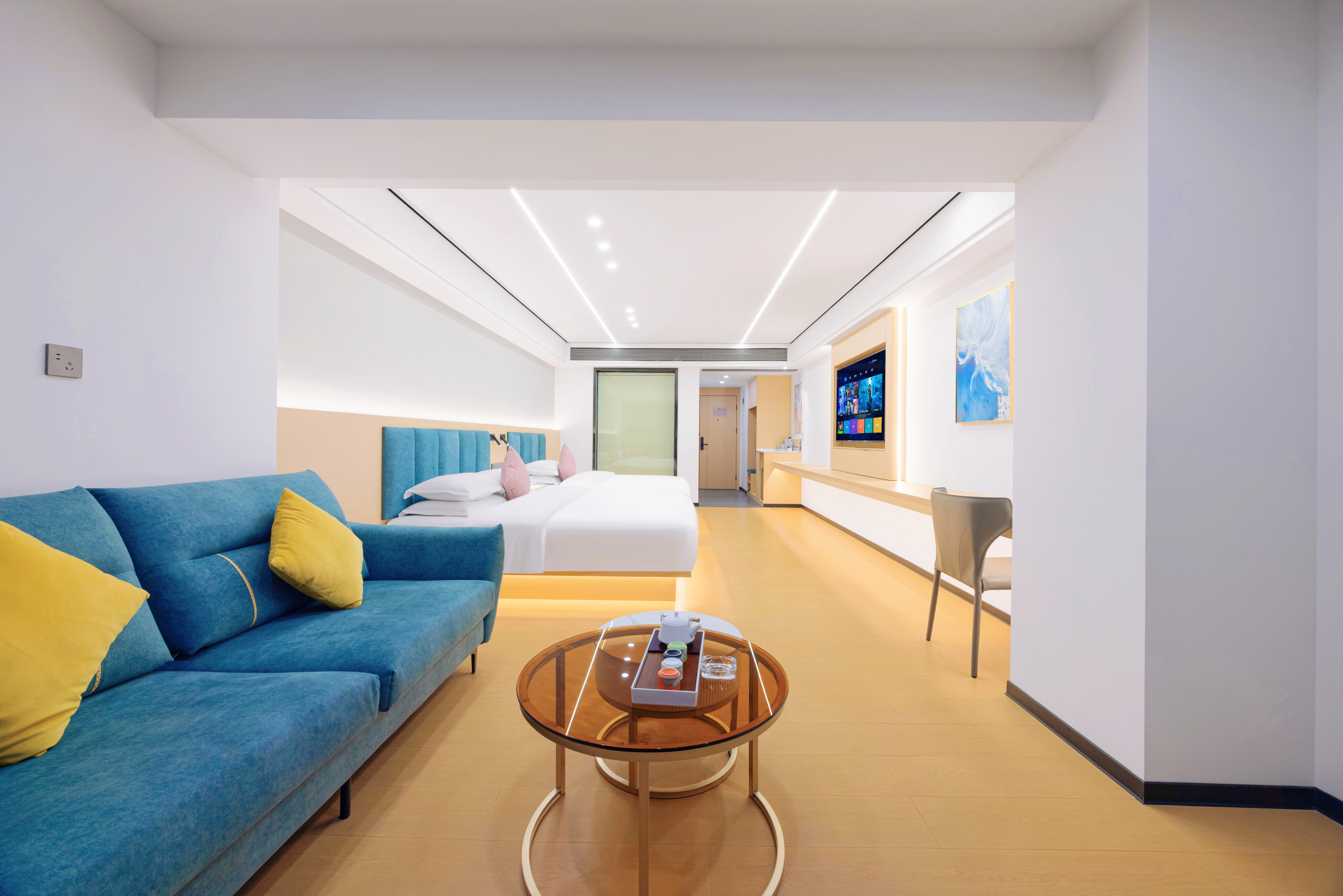 城景轻奢双床房（市井璀璨夜景+定制静眠床品+智能马桶）