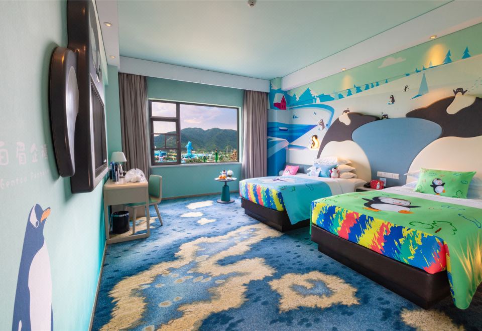 烟花景观房双床房